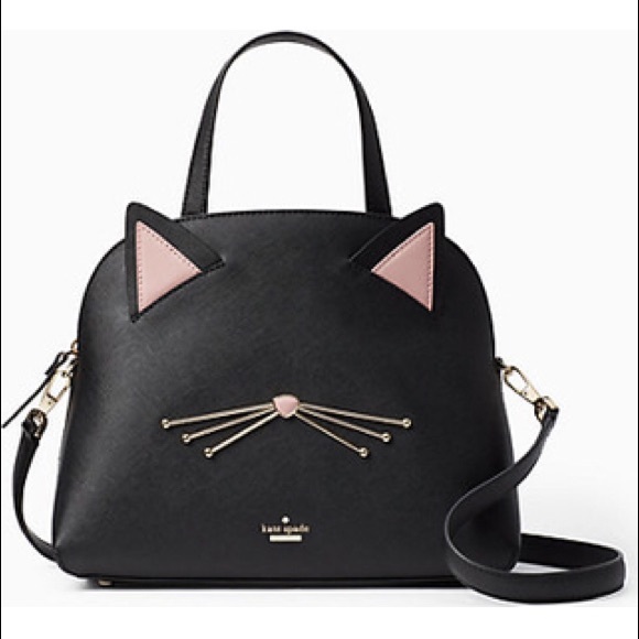 kate spade Handbags - Kate spade meow black cat small Lottie bag